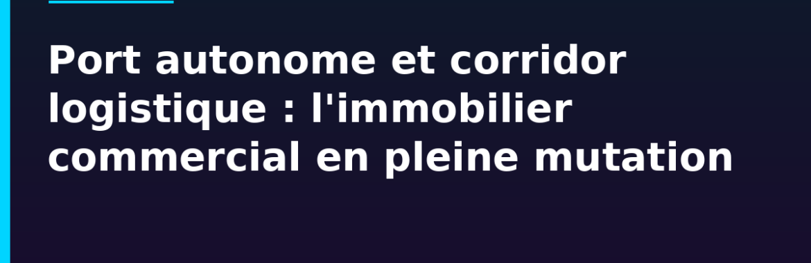 Port autonome de Conakry et corridor logistique : impact sur l&rsquo;immobilier commercial et industriel