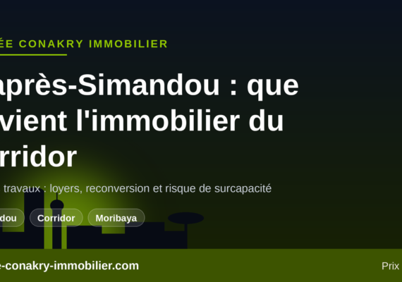 L&rsquo;après-Simandou : ce qui arrive à l&rsquo;immobilier d&rsquo;un corridor quand le méga-chantier s&rsquo;achève